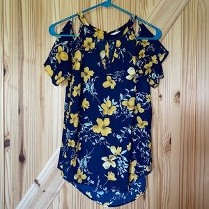 Off the shoulder floral tank